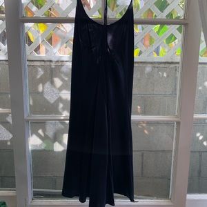 Black slip dress, size S — never worn